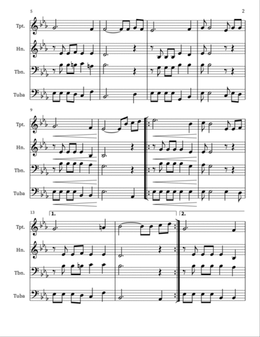 I'll Be a Friend to Jesus Small Ensemble scores gallery preview page 2