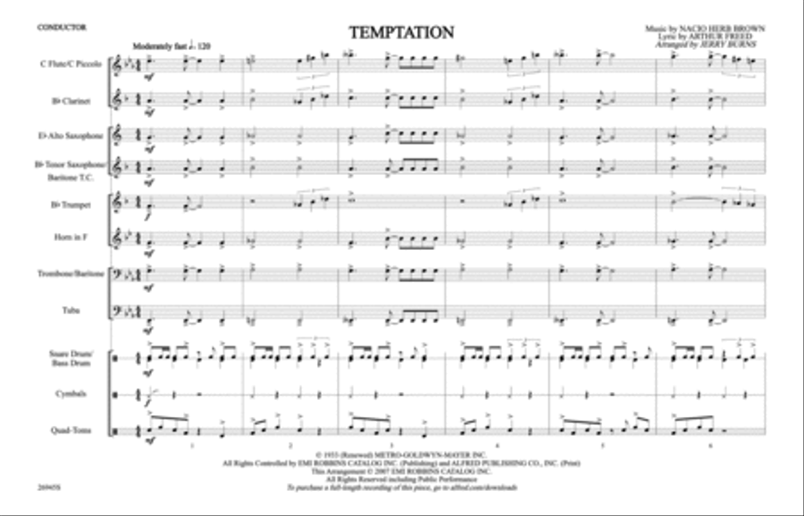 Temptation Marching Band scores gallery preview page 2