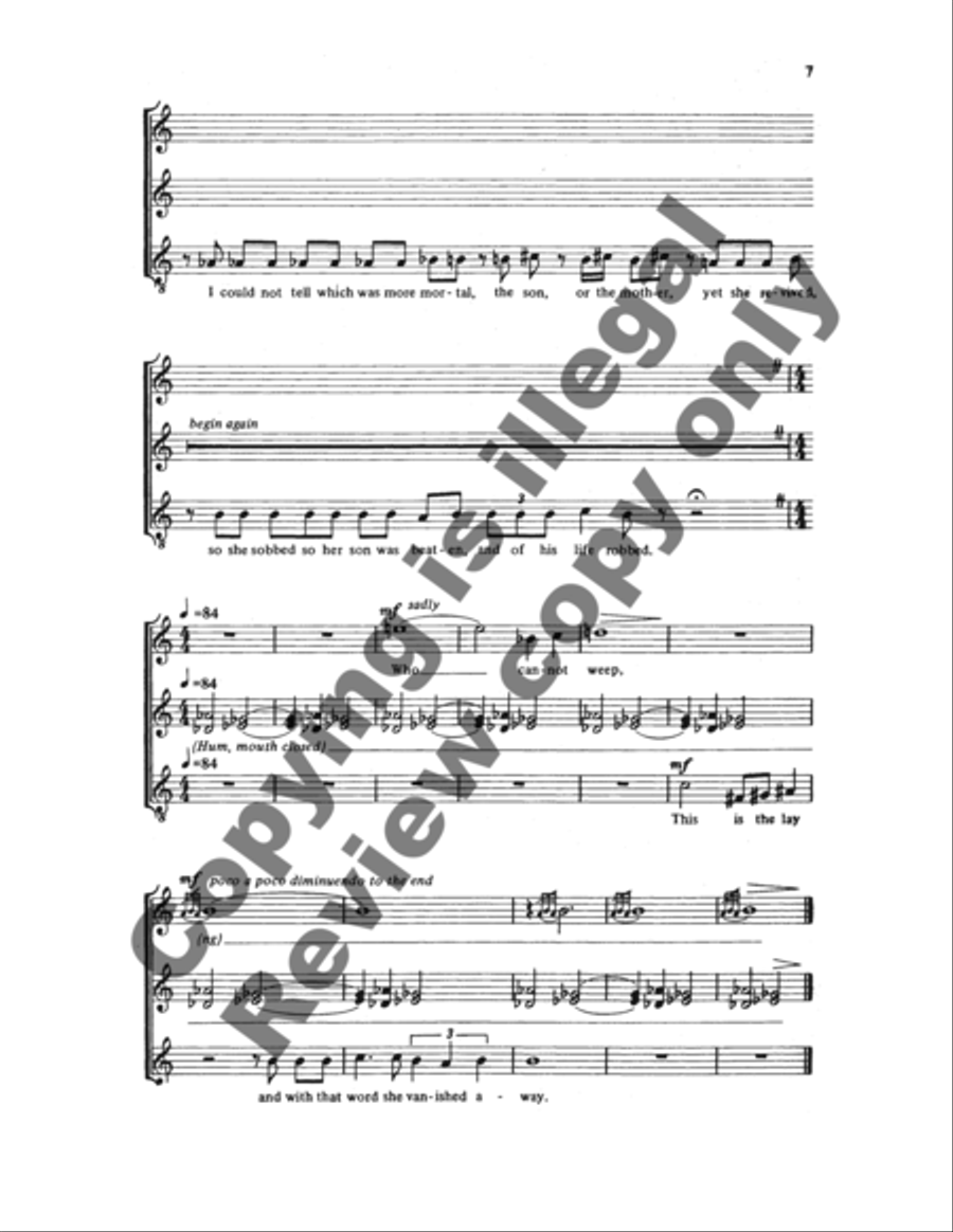 Who Cannot Weep, Come Learn of Me Women's Choir scores gallery preview page 11
