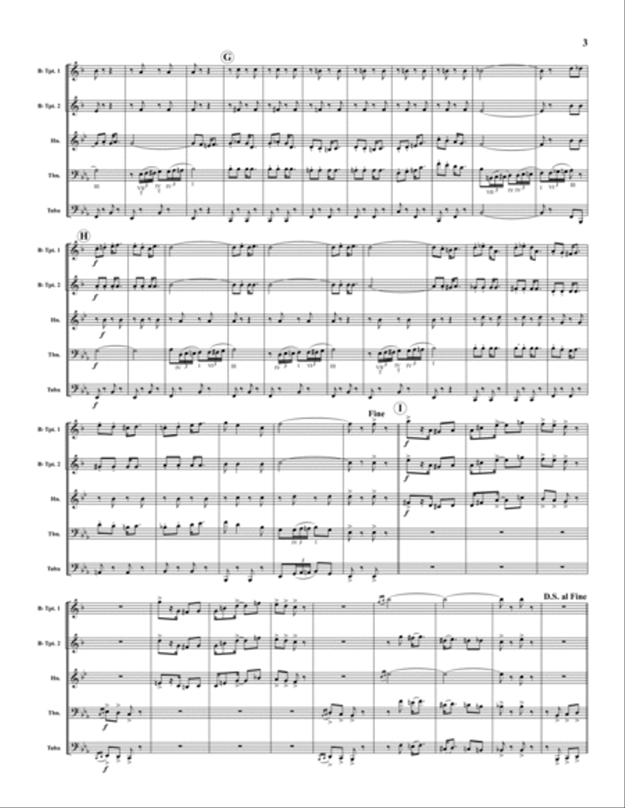 The Walking Frog The Walking Frog Brass Quintet scores gallery preview page 3