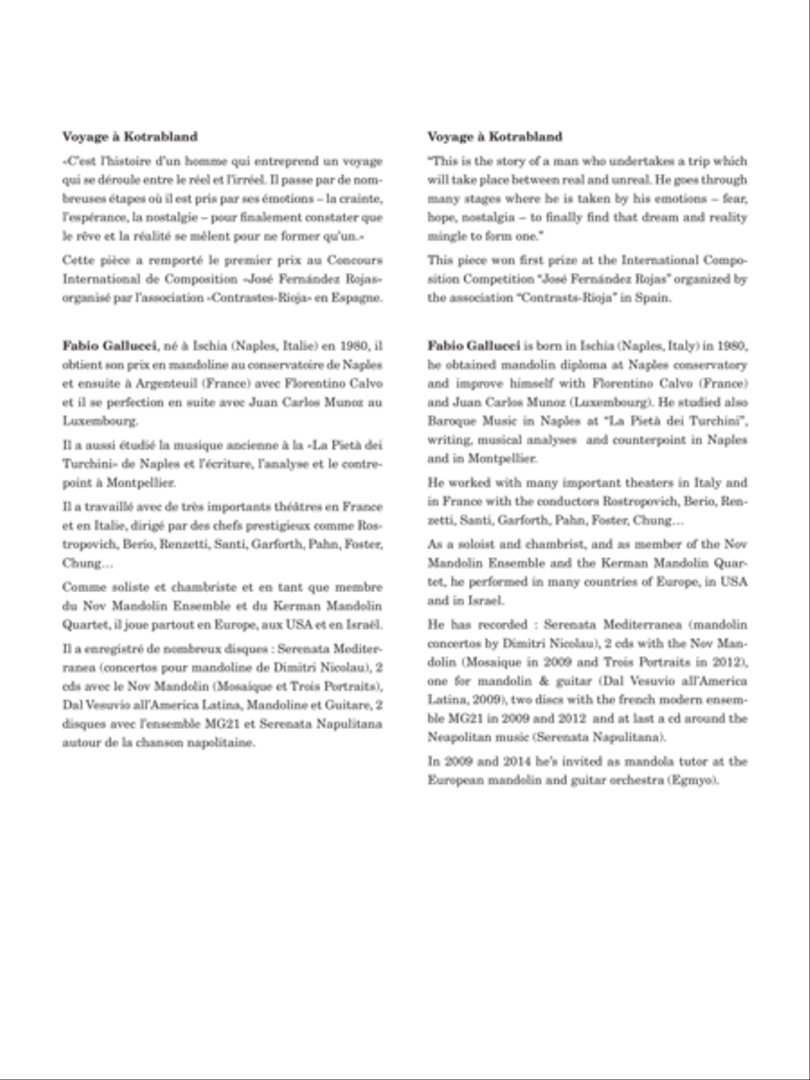 Voyage à Kotrabland Voyage à Kotrabland Orchestra scores gallery preview page 2