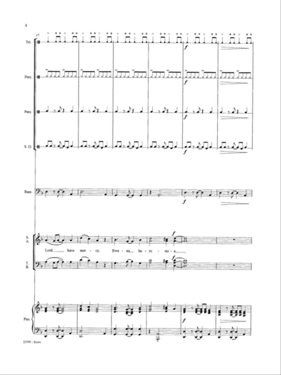 Afrika Kyrie na Sanctus: Score Score scores gallery preview page 4