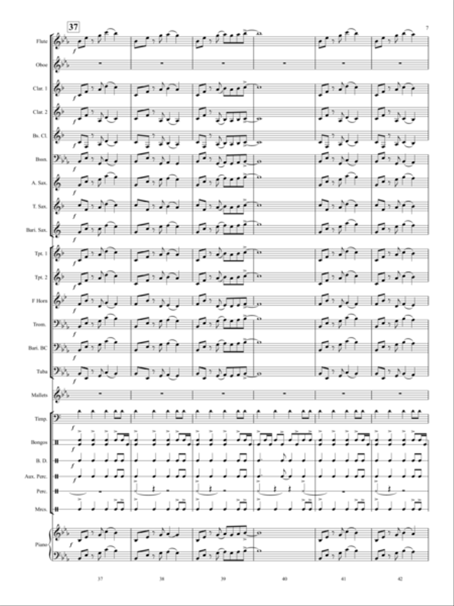 Siesta San Anton Siesta San Anton Concert Band scores gallery preview page 8