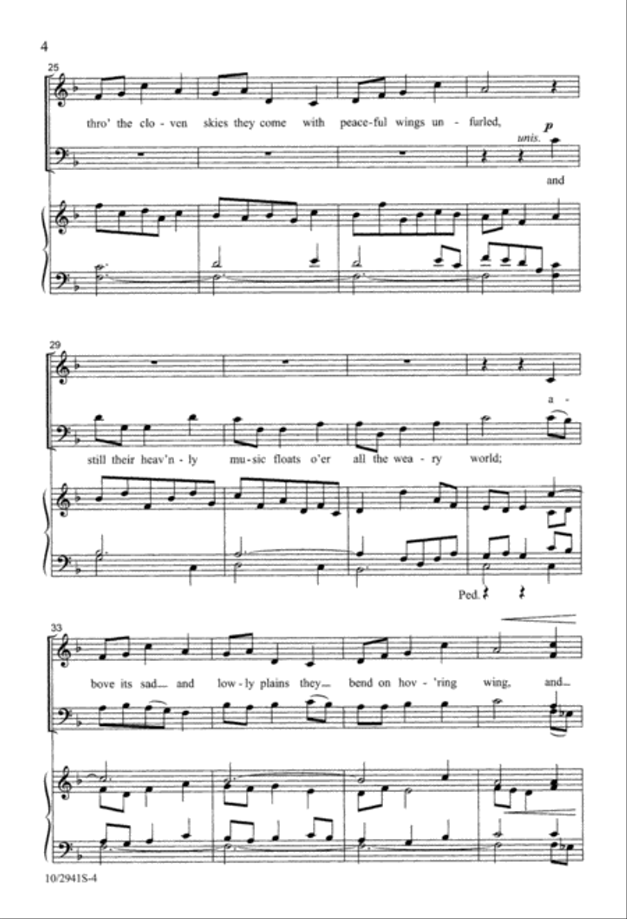 It Came upon the Midnight Clear 4-Part scores gallery preview page 4