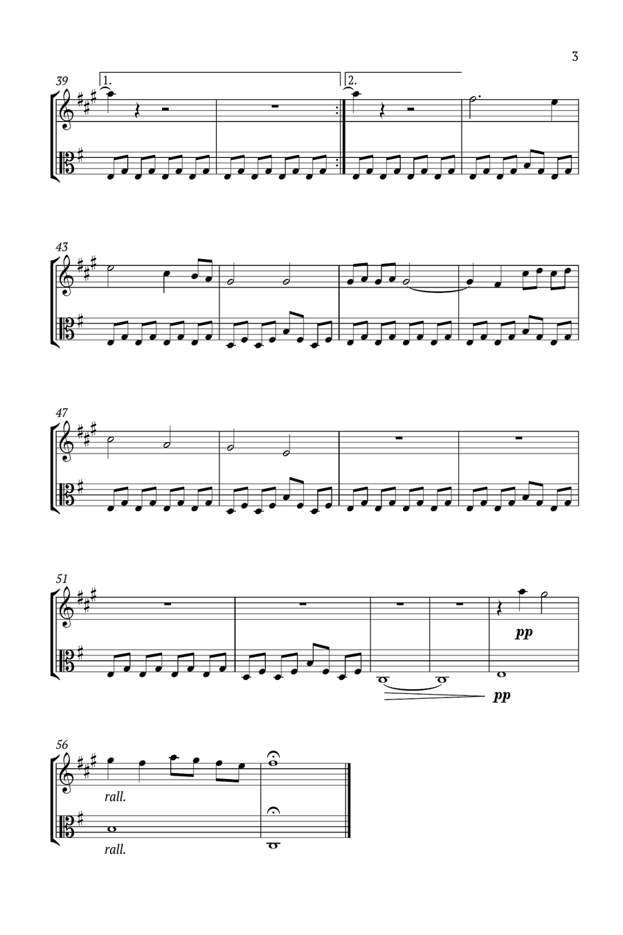 Lovely B-Flat Clarinet scores gallery preview page 3