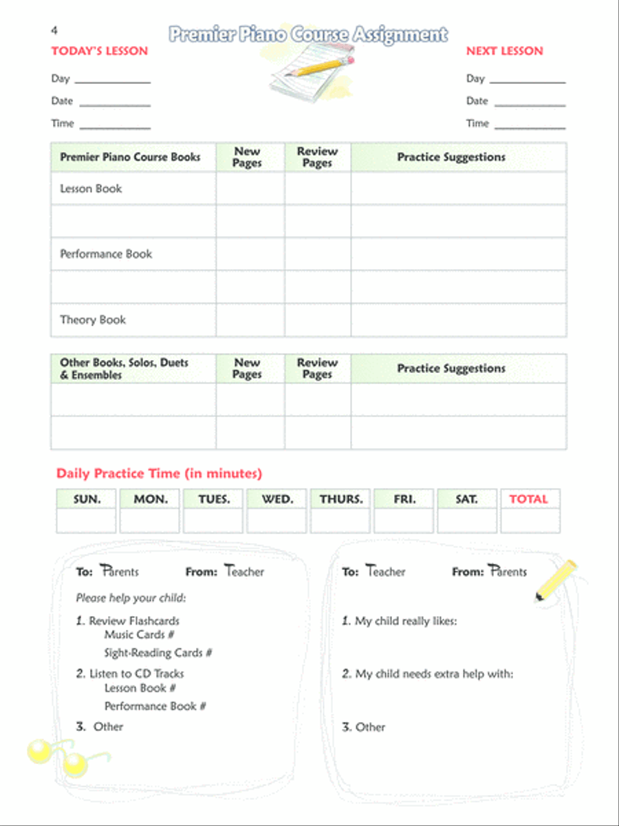 Premier Piano Course At-Home Book, Book 1B Piano Method scores gallery preview page 2
