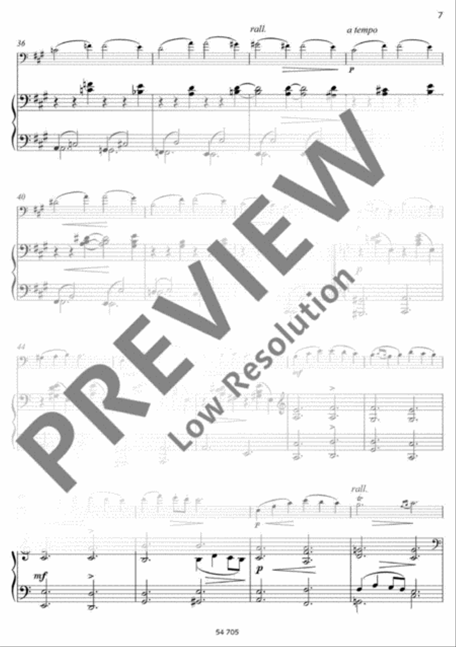 Rêverie A minor Piano Accompaniment scores gallery preview page 8