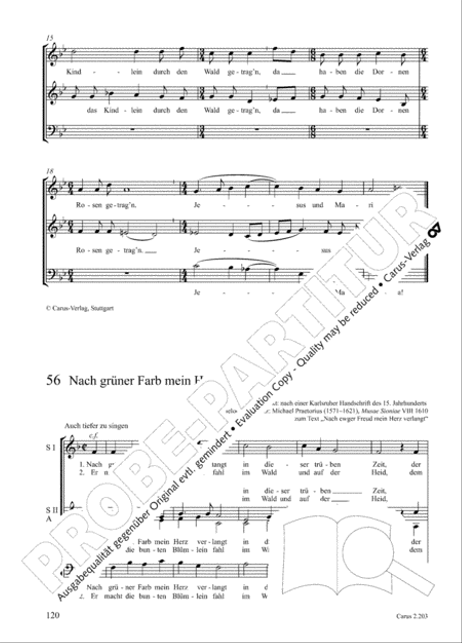 Loreley. Folk songs for choir (Loreley. Volkslieder fur Chor) Choir scores gallery preview page 125