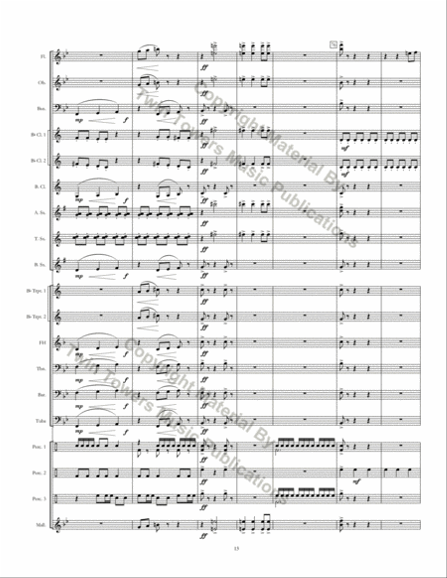 Running With Scissors Concert Band scores gallery preview page 14