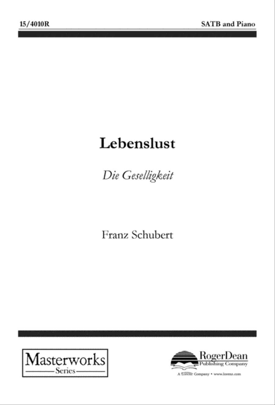 Lebenslust Lebenslust 4-Part scores gallery preview page 1