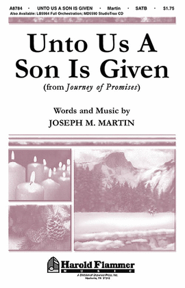 Book cover for Unto Us a Son Is Given (from Journey of Promises)