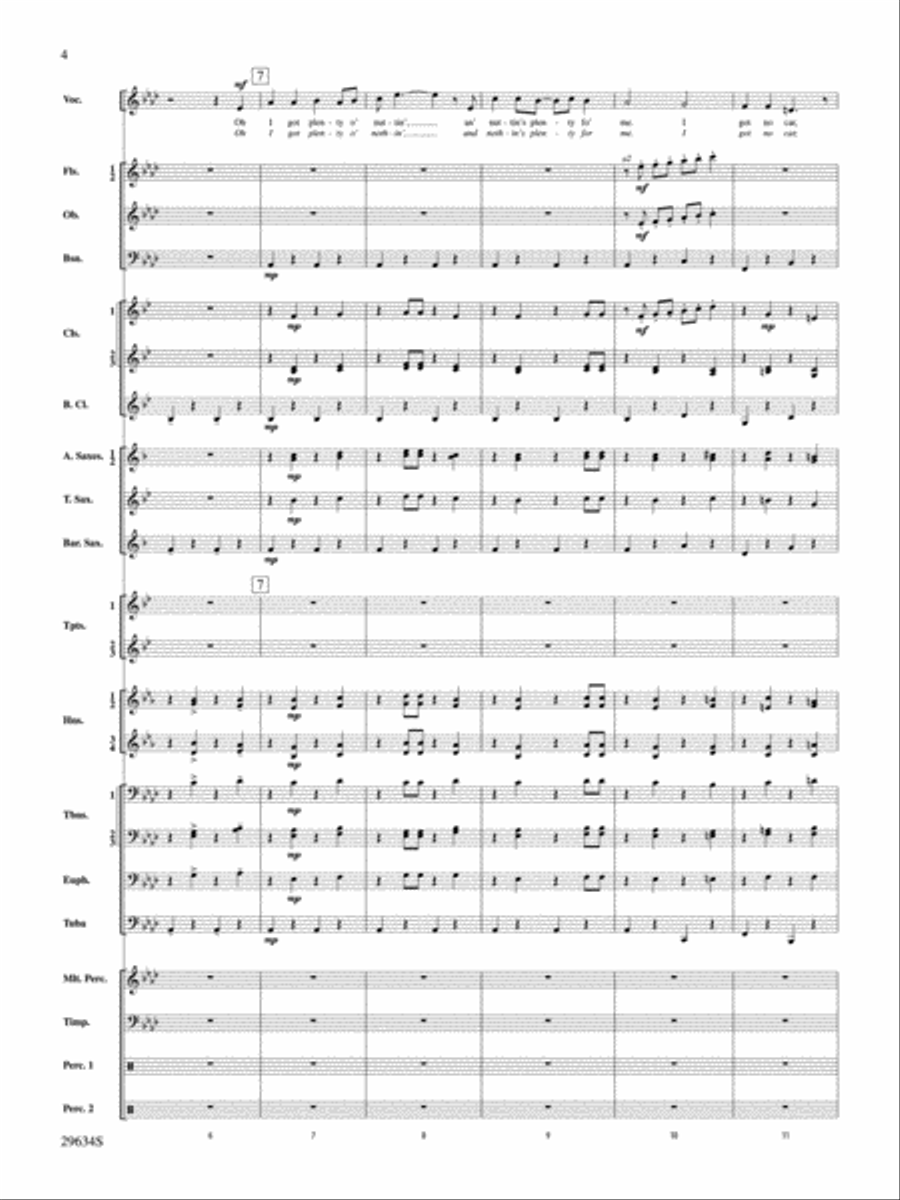 I Got Plenty o' Nuttin' Concert Band scores gallery preview page 3