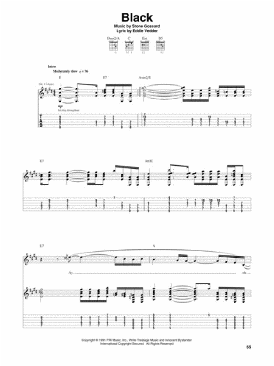 Pearl Jam – Ten Pearl Jam – Ten Electric Guitar scores gallery preview page 6