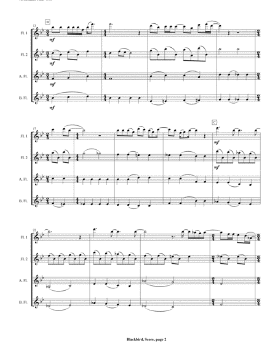 Blackbird Woodwind Ensemble scores gallery preview page 4