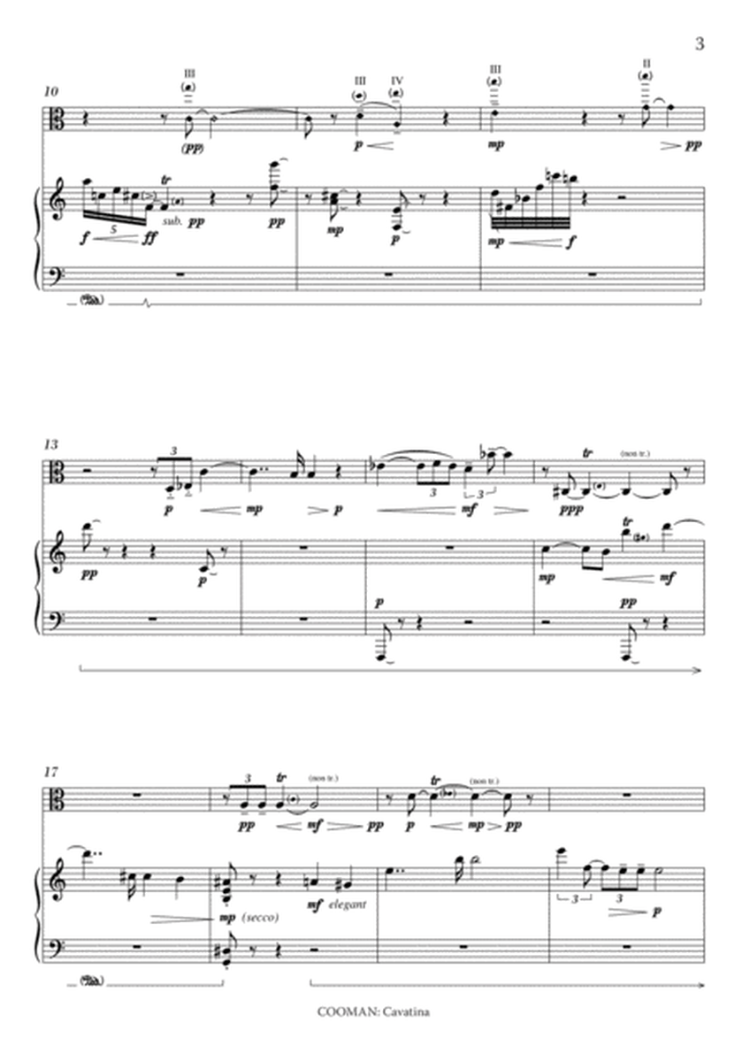 Carson Cooman : Cavatina (2008) for viola and piano