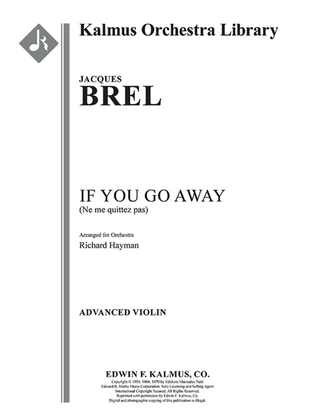 Book cover for If You Go Away (Ne me quitte pas)