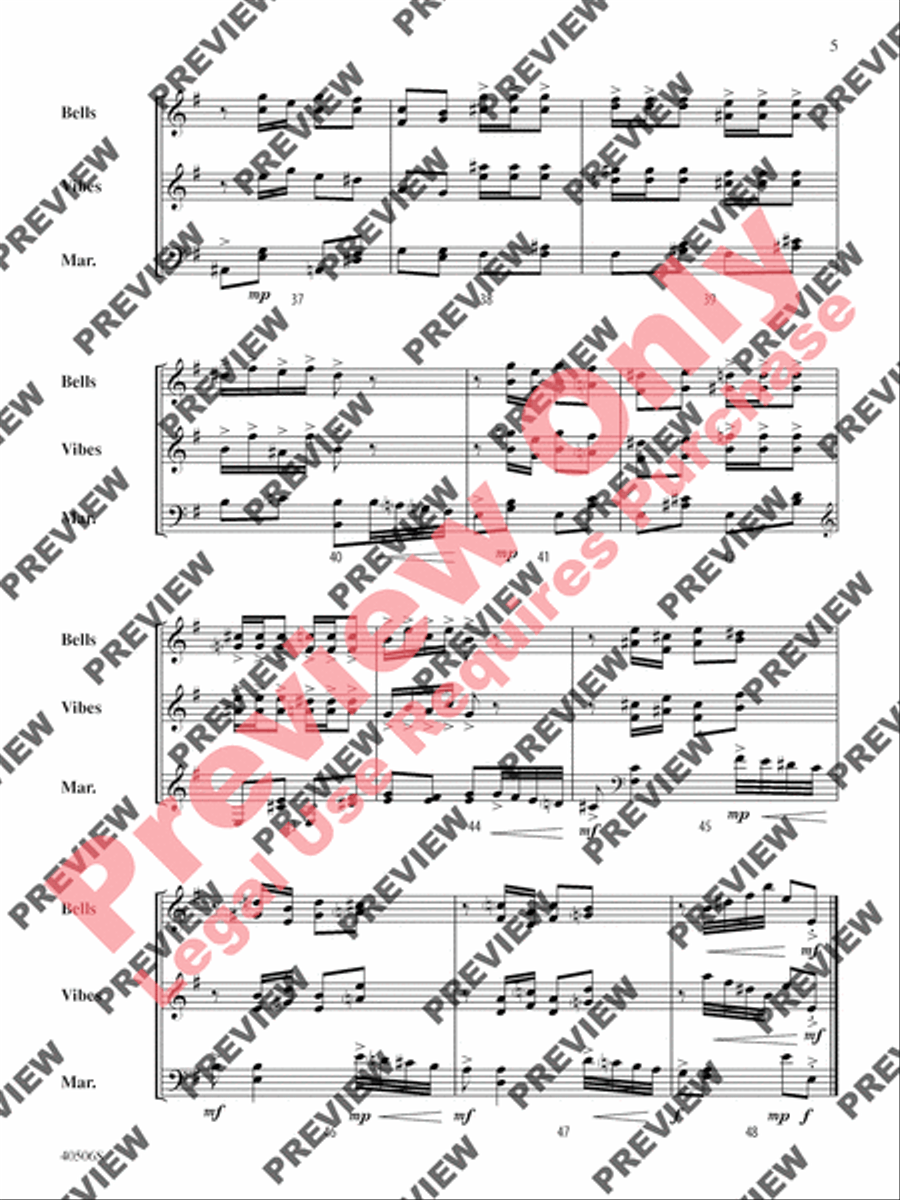 Classic Mallet Trios -- Tchaikovsky Small Ensemble scores gallery preview page 26