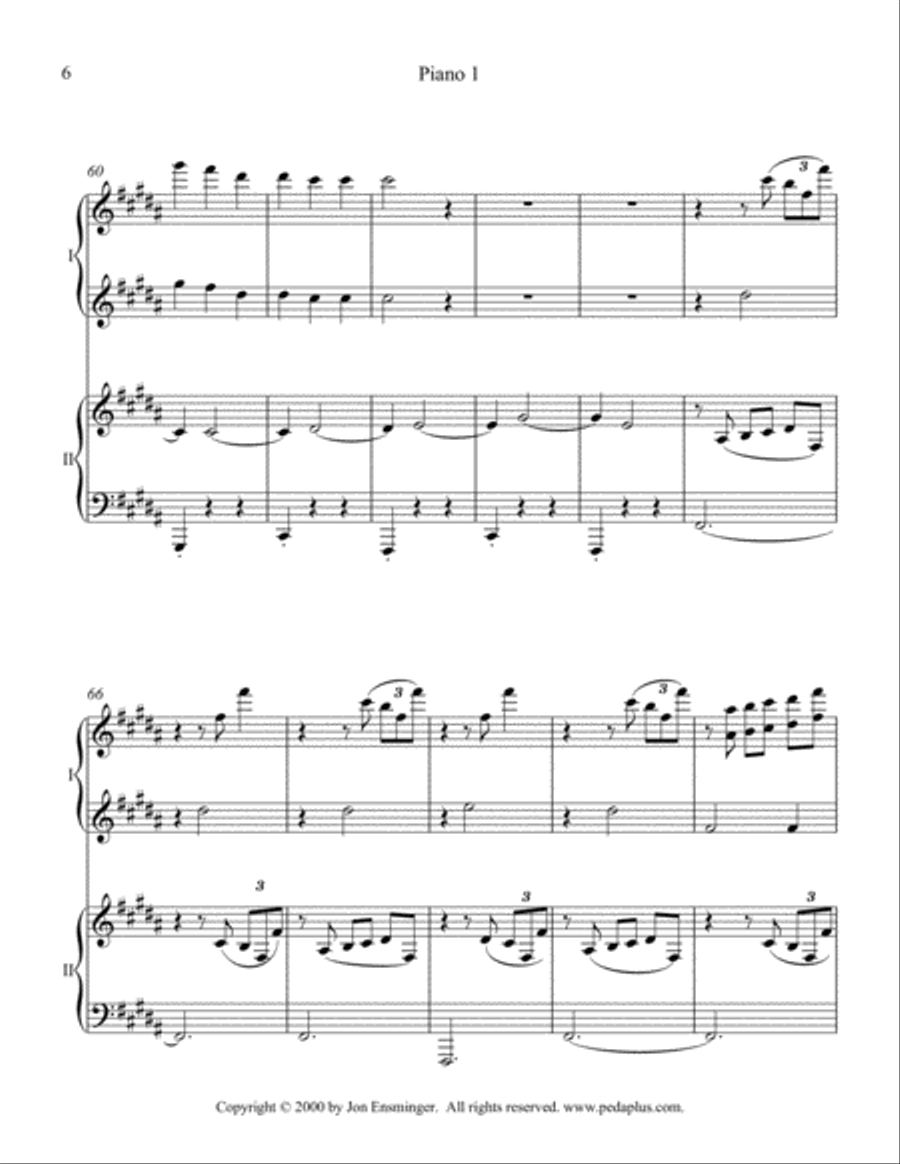 Revive Us Again Piano Duet scores gallery preview page 6