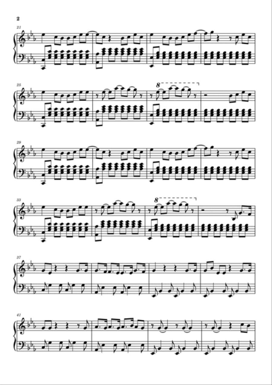 I'll Be There I'll Be There Piano Solo scores gallery preview page 2