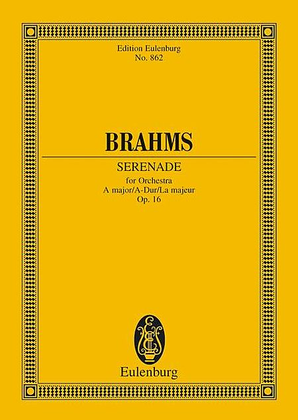 Book cover for Serenade For Orchestra A Major Op. 16