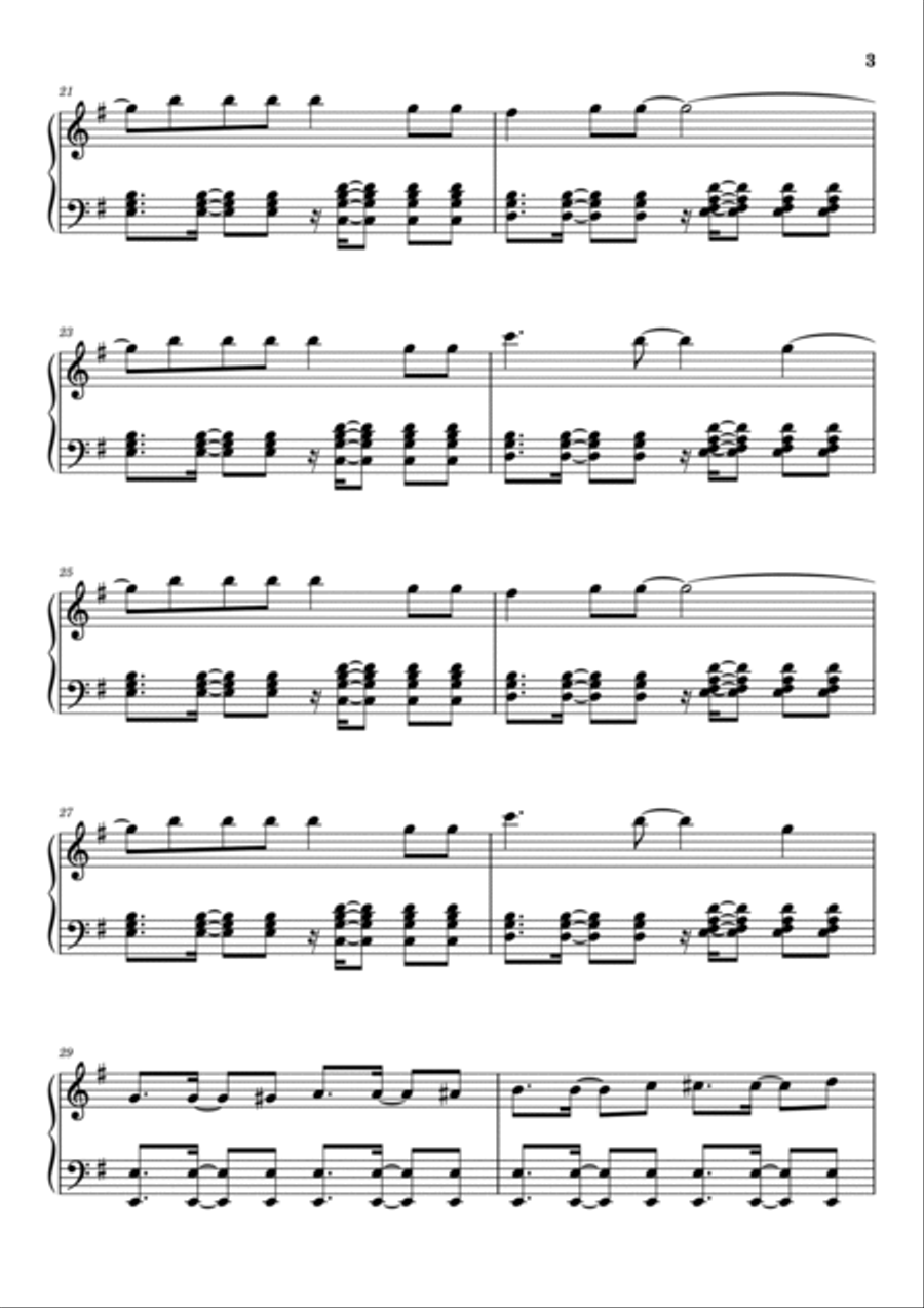 We Found Love Piano Solo scores gallery preview page 3