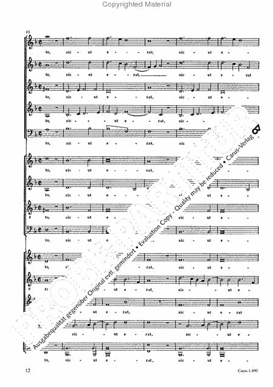 Nunc dimittis servum 4-Part scores gallery preview page 13