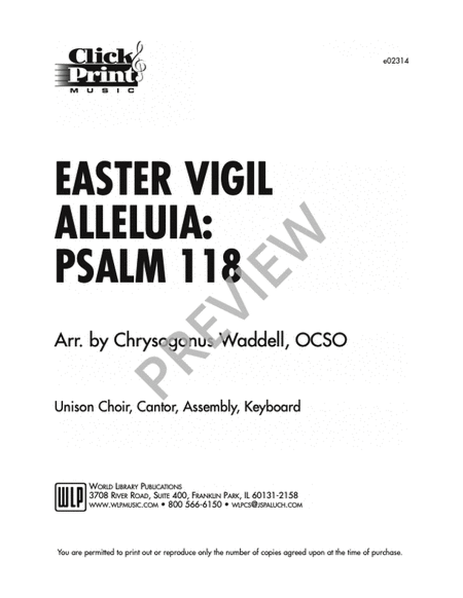 Easter Vigil Alleluia: Ps 118 image number null