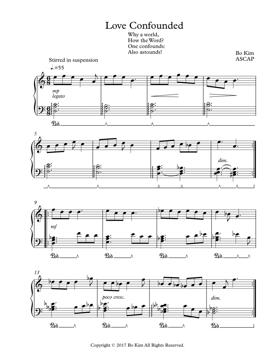 Love Confounded Piano Solo - Digital Sheet Music