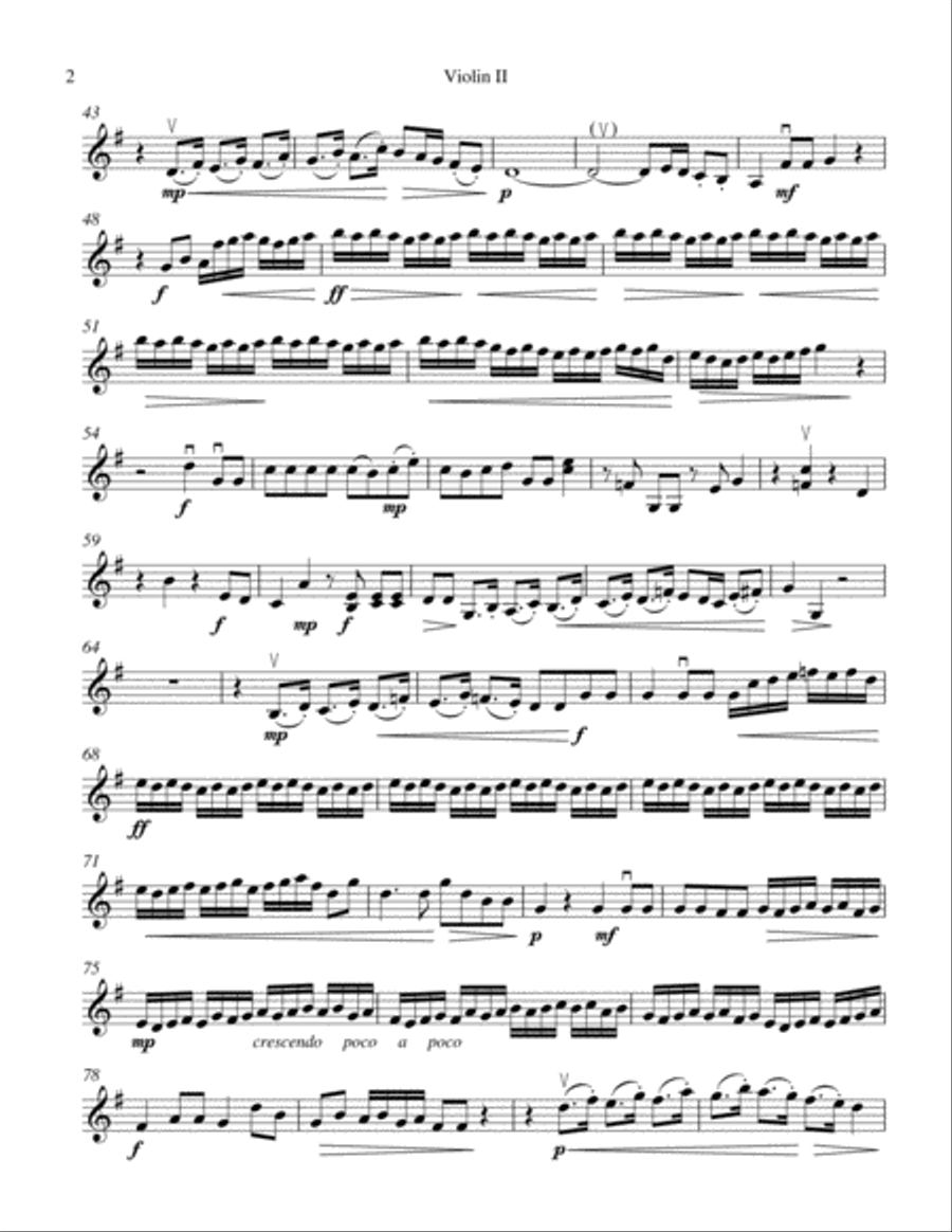 For Unto Us A Child Is Born from Messiah String Quartet scores gallery preview page 5