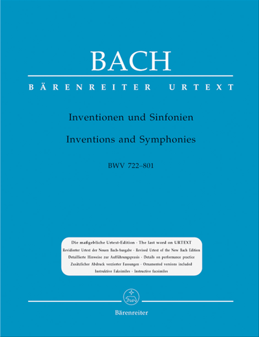 Inventions And Symphonies Harpsichord scores gallery preview page 1