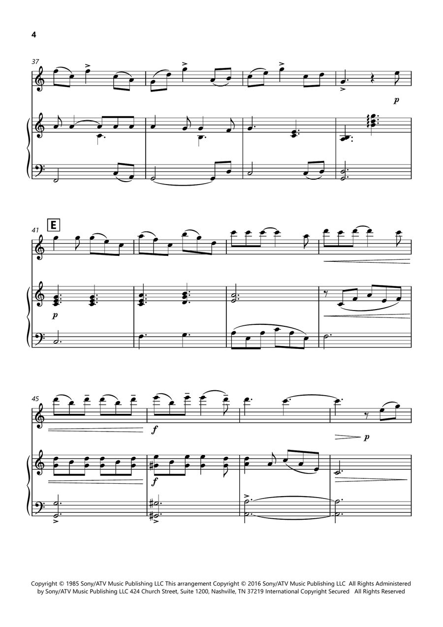 Hallelujah Flute scores gallery preview page 4