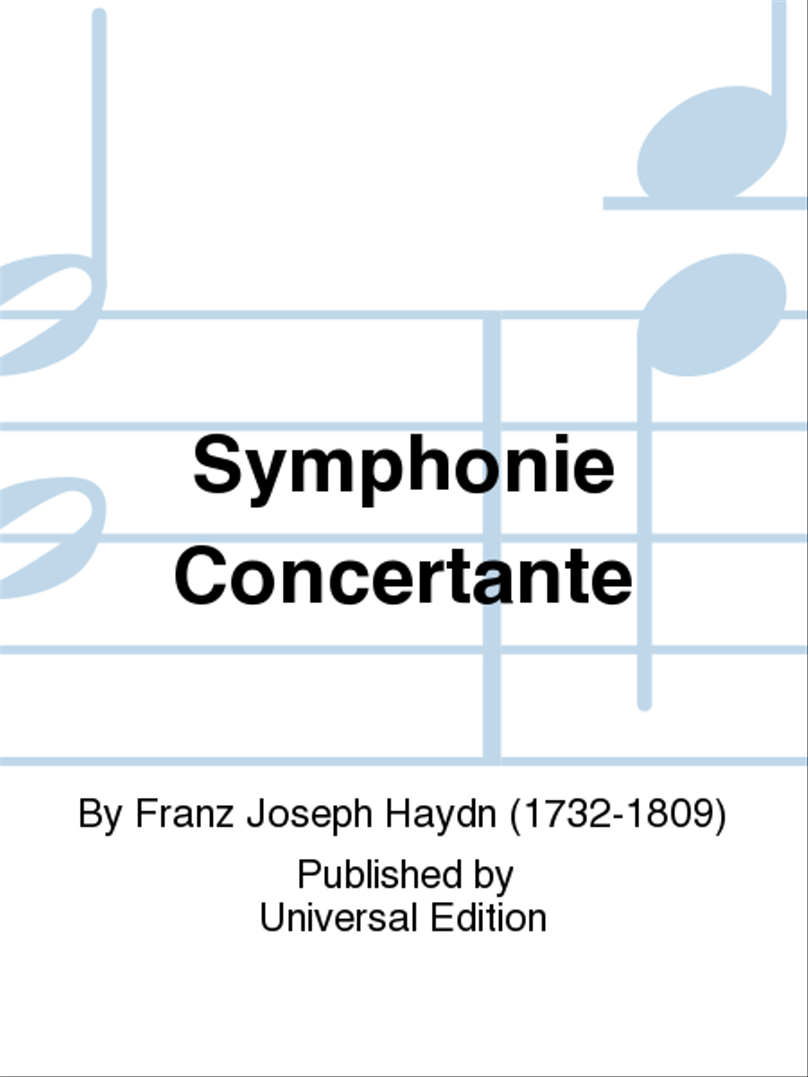 Symphonie Concertante Symphonie Concertante Orchestra scores gallery preview page 1