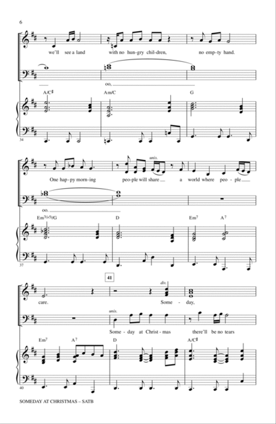 Someday At Christmas (arr. Mac Huff) 4-Part scores gallery preview page 5