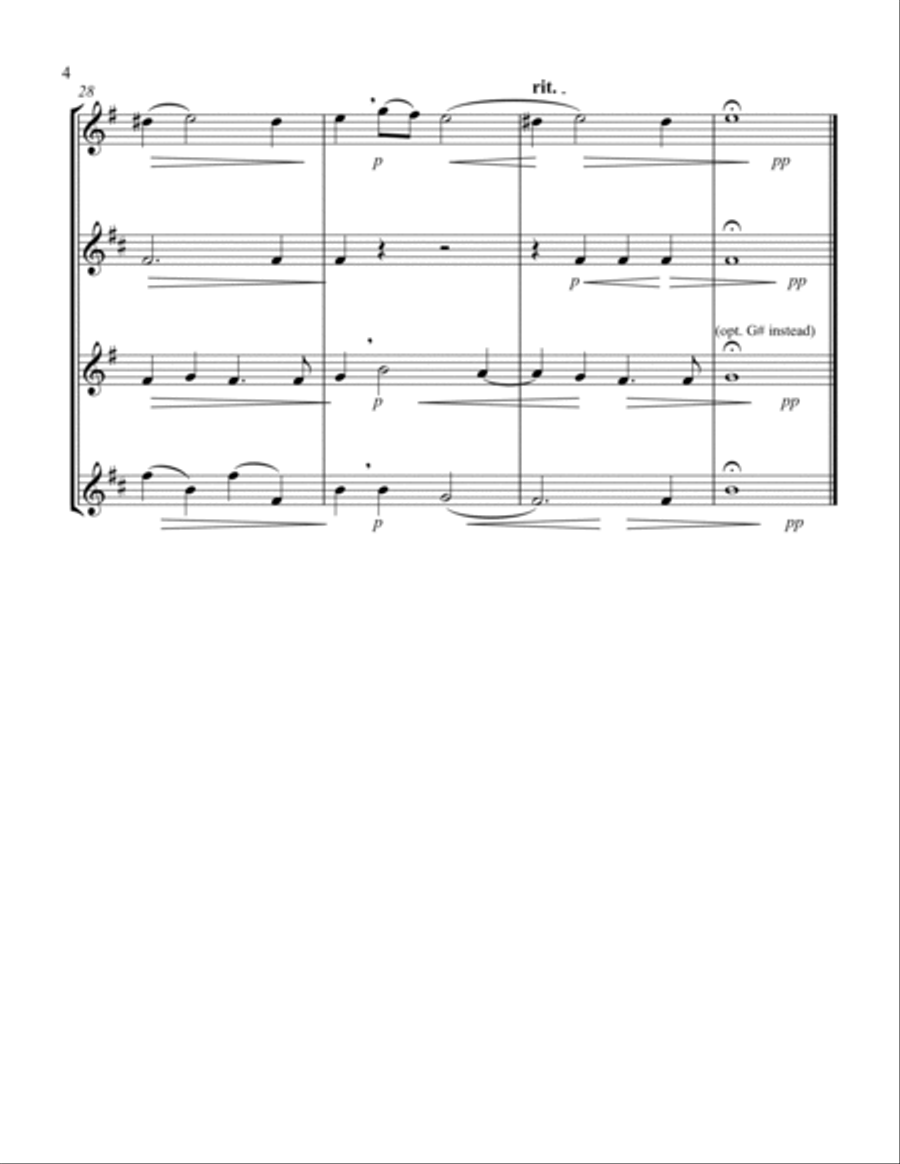 Kyrie (Durante) (Saxophone Quartet - 1 Sop, 1 Alto, 1 Tenor, 1 Bari) Saxophone Quartet scores gallery preview page 4