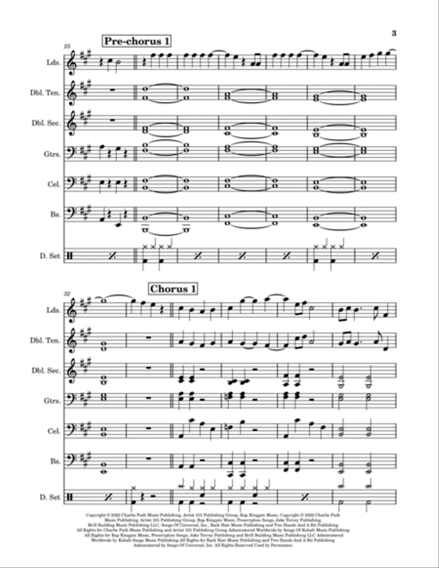 I Don't Think That I Like Her Steel Drum Band scores gallery preview page 3