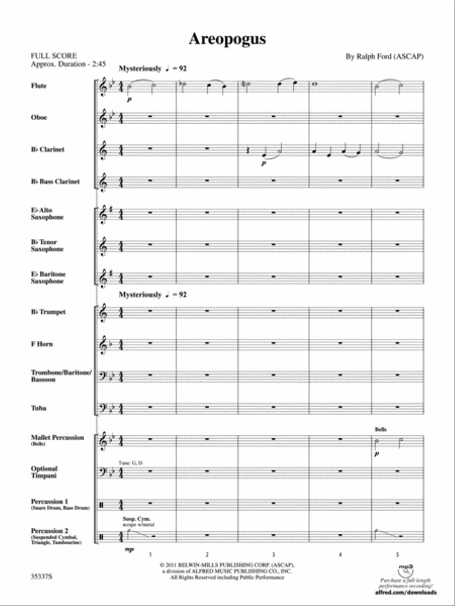 Areopogus Concert Band scores gallery preview page 2