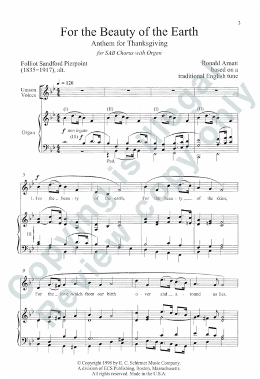 Somerset Anthem Books, Volume VII (Holidays) 3-Part scores gallery preview page 22