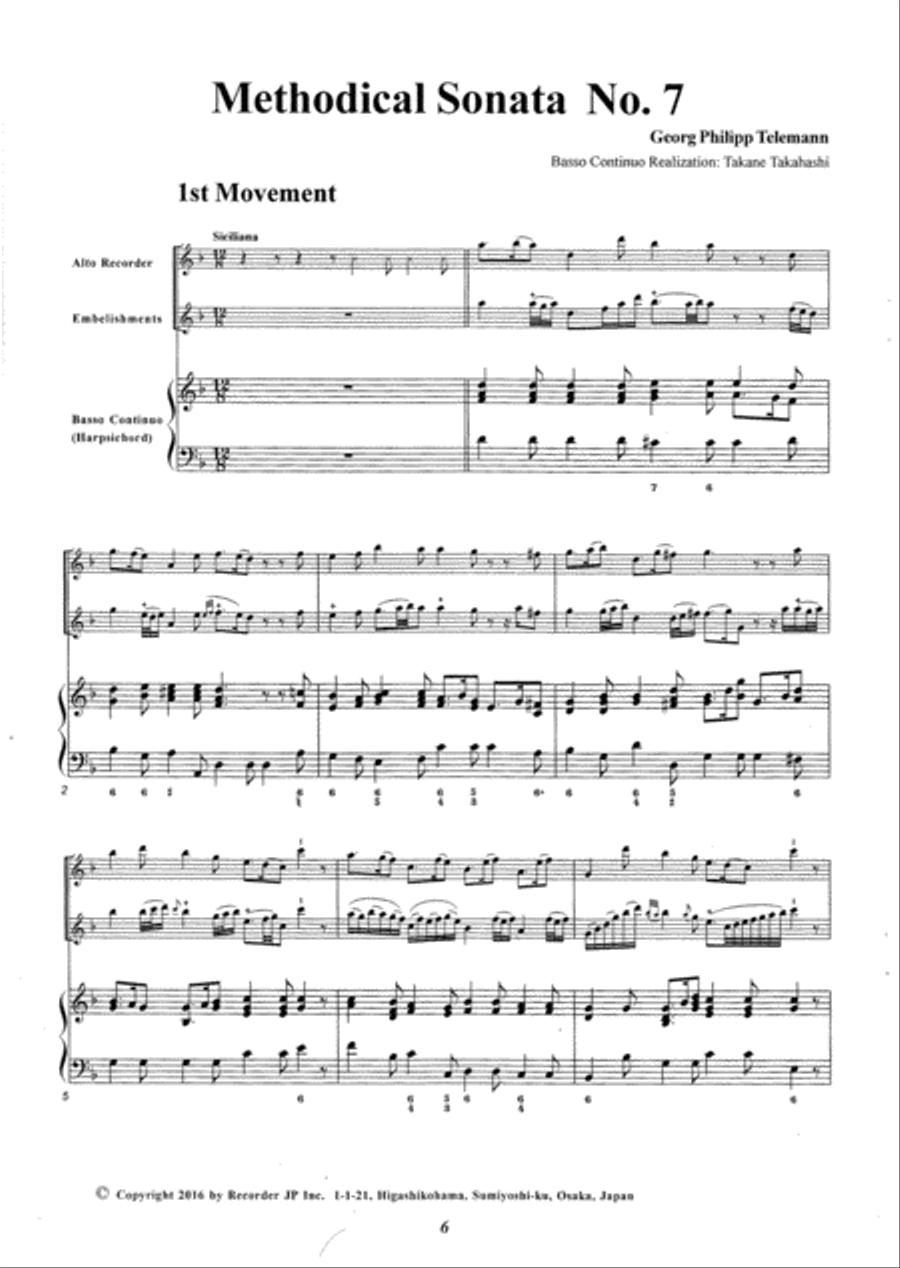 Sonatas Vol. 6 Sonatas Vol. 6 Alto Recorder scores gallery preview page 2