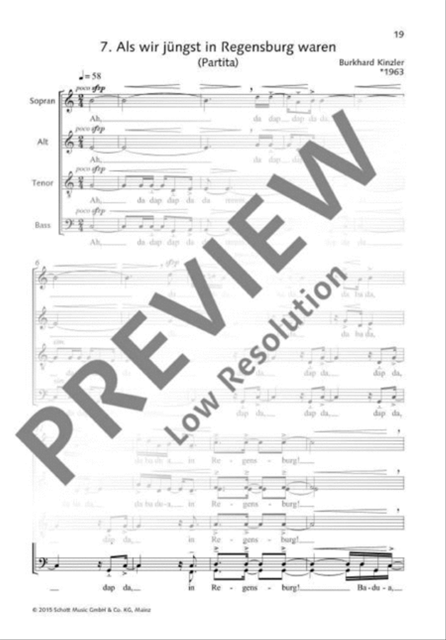 Als wir jüngst in Regensburg waren 4-Part scores gallery preview page 2