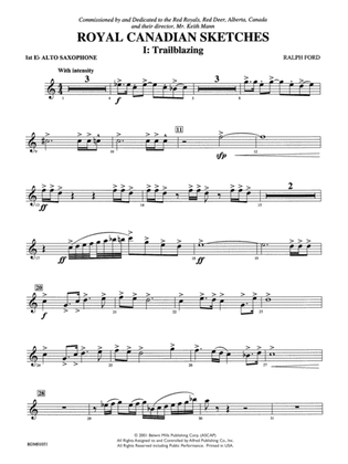 Royal Canadian Sketches: E-flat Alto Saxophone