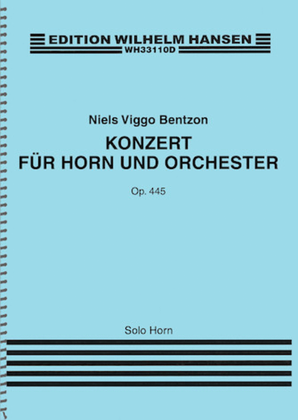 Book cover for Concerto for Horn and Orchestra, Op. 445