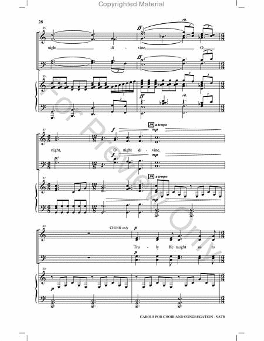 Carols for Choir and Congregation Choir scores gallery preview page 27