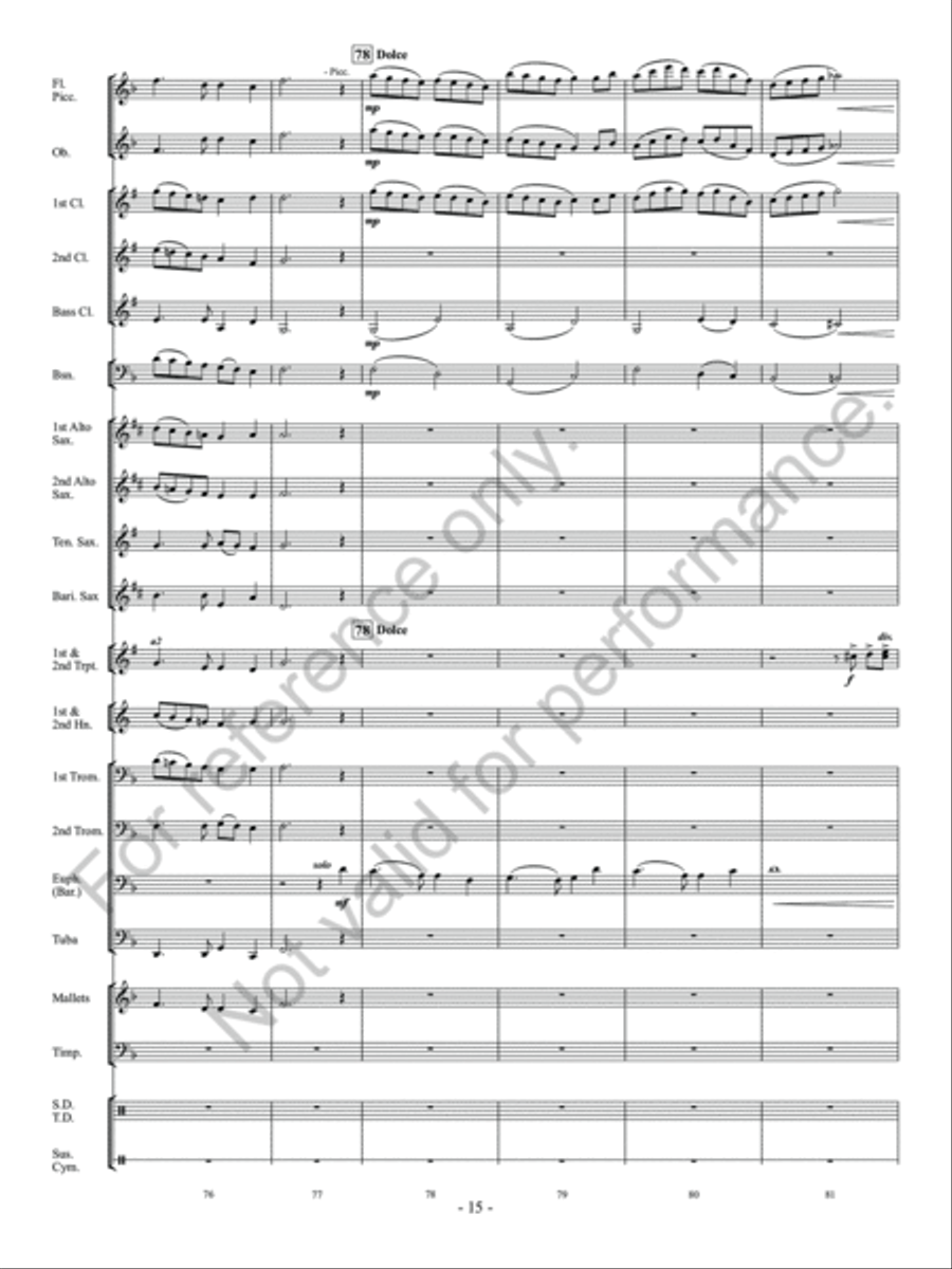 Auld Lang Syne Auld Lang Syne Concert Band scores gallery preview page 16