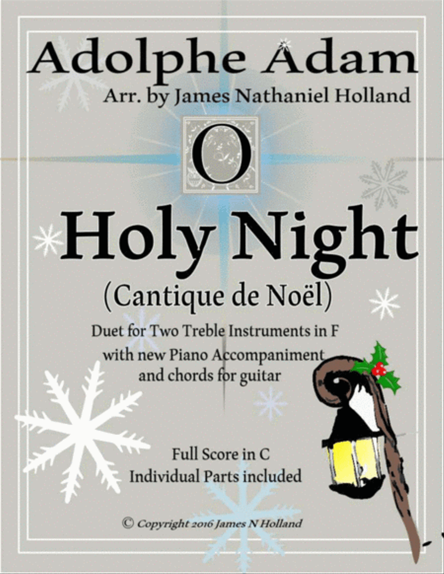 O Holy Night (Cantique de Noel) Adolphe Adam Duet for Treble Instruments in F Brass Ensemble scores gallery preview page 1