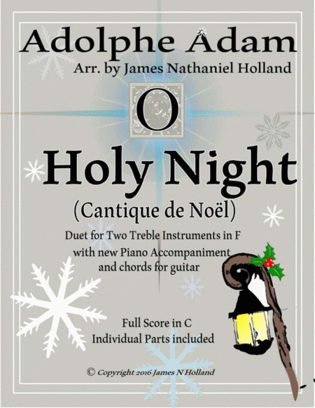 O Holy Night (Cantique de Noel) Adolphe Adam Duet for Treble Instruments in F image number null