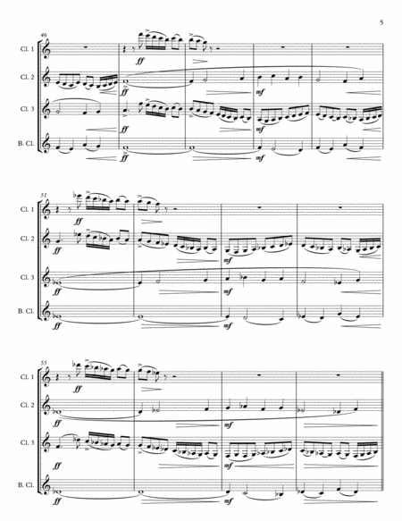 Pavane, Op. 50 for Clarinet Quartet or Choir image number null