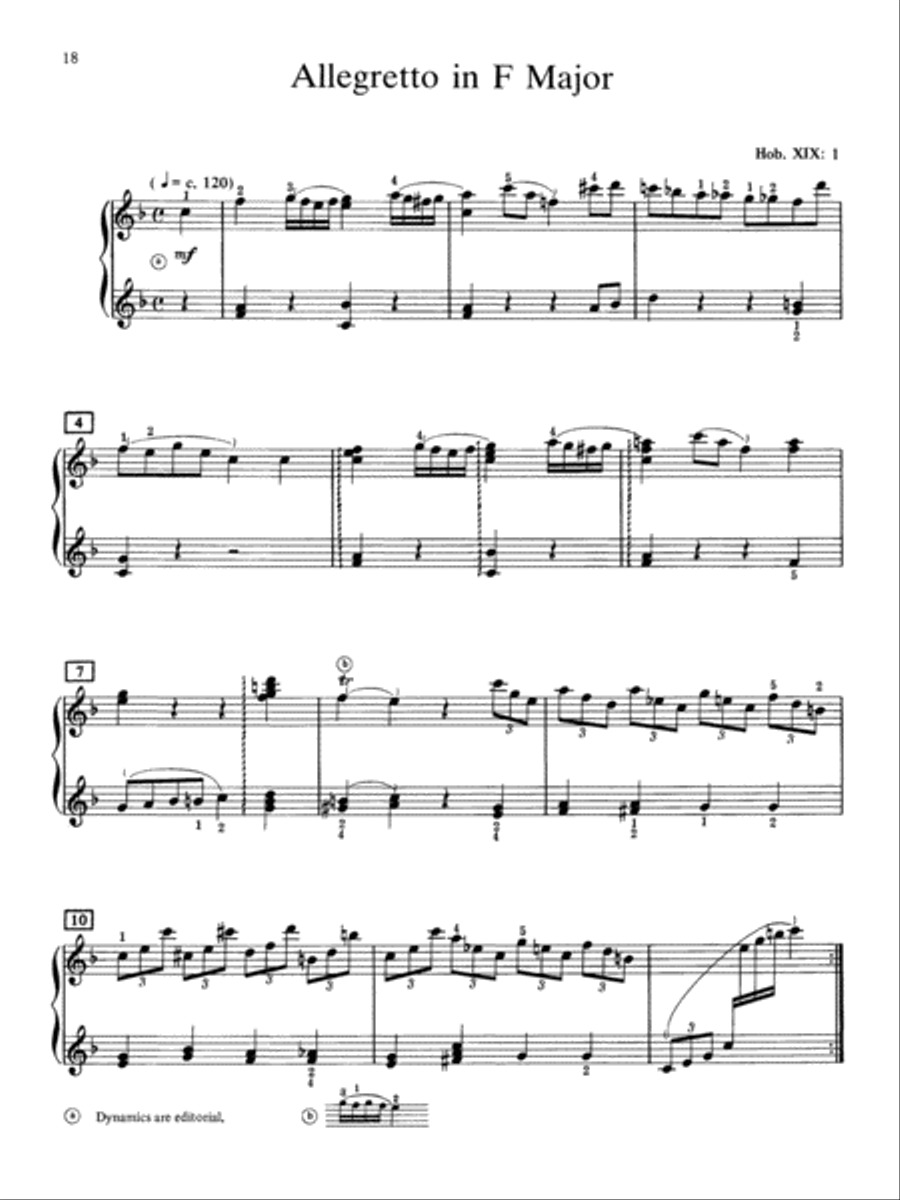 At the Piano with Haydn Piano Solo scores gallery preview page 36