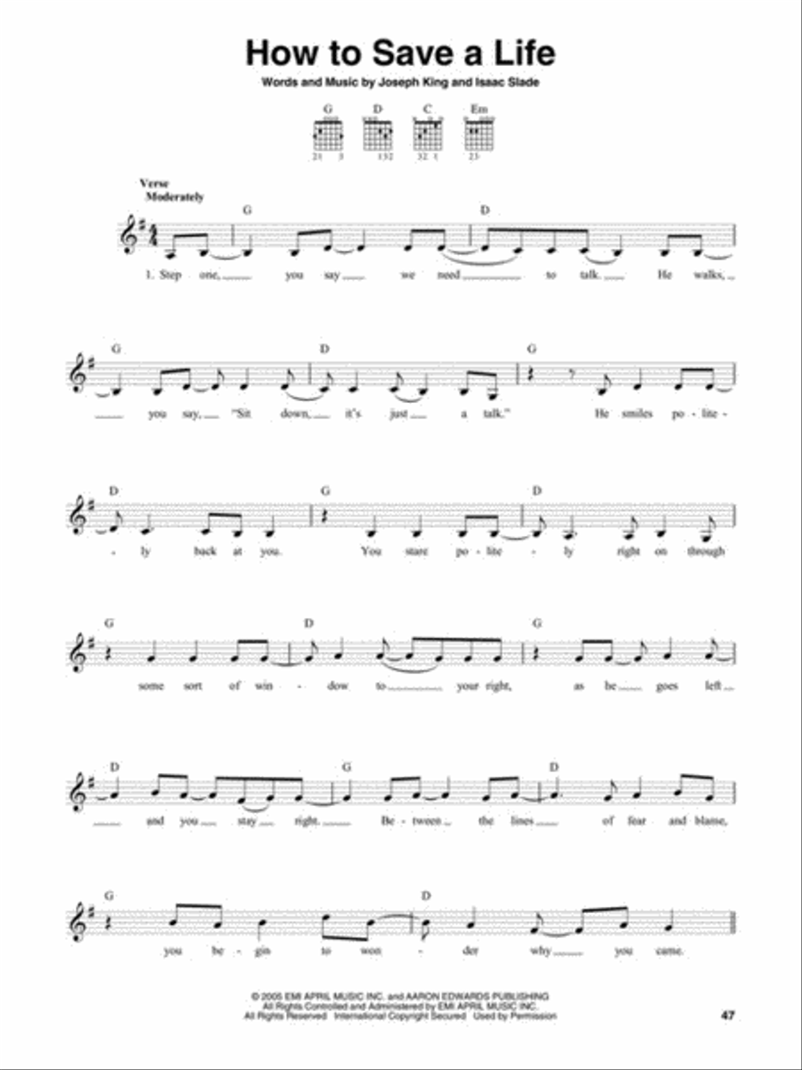 The Guitar 4-Chord Songbook G-C-D-Em Electric Guitar scores gallery preview page 5