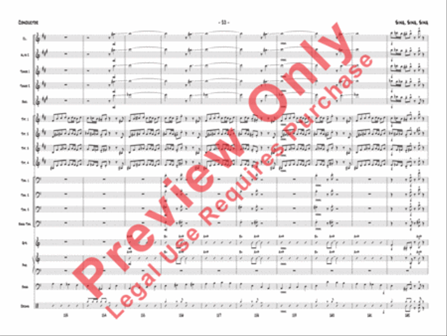 Sing, Sing, Sing Jazz Ensemble scores gallery preview page 23