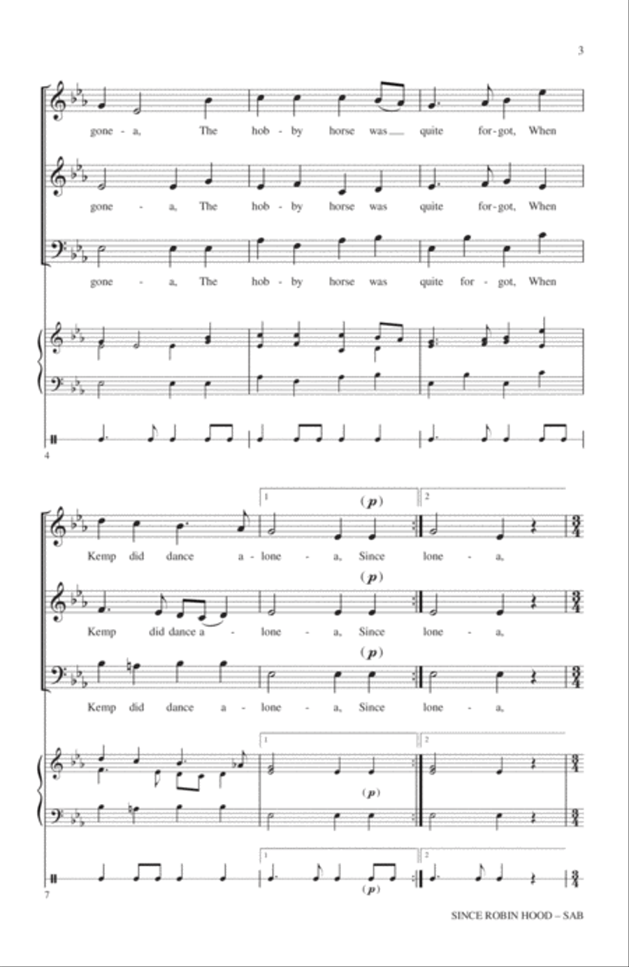 Since Robin Hood 3-Part scores gallery preview page 2